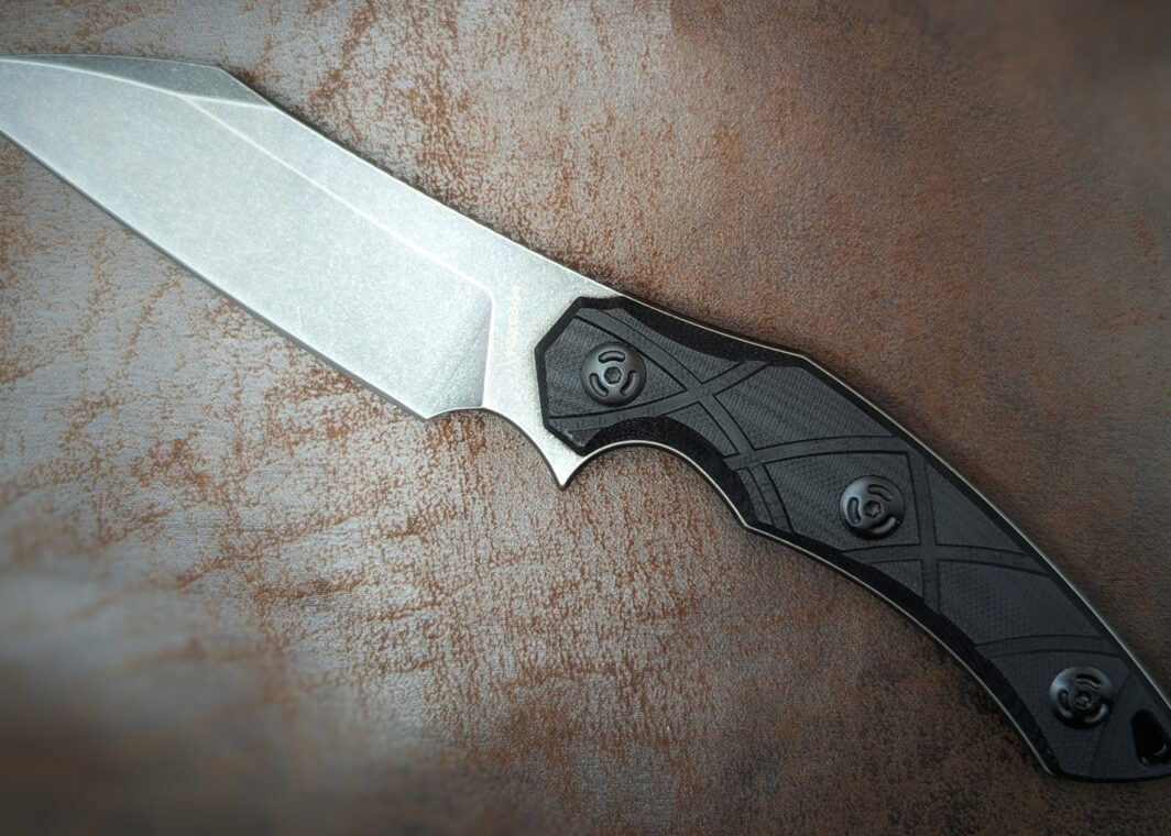 Lycosa de Fox Edge G10 Noir Couteau ouvert Coté gauche